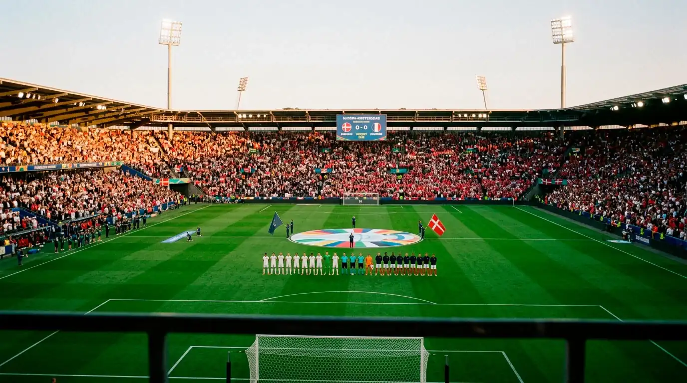 Et fyldt VM-stadion ved kickoff under VM 2026